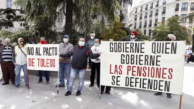 Las mañanas de RNE con Íñigo Alfonso - Los pensionistas vuelven a protestar por el Pacto de Toledo y reclaman una reforma justa y sostenible - Escuchar ahora