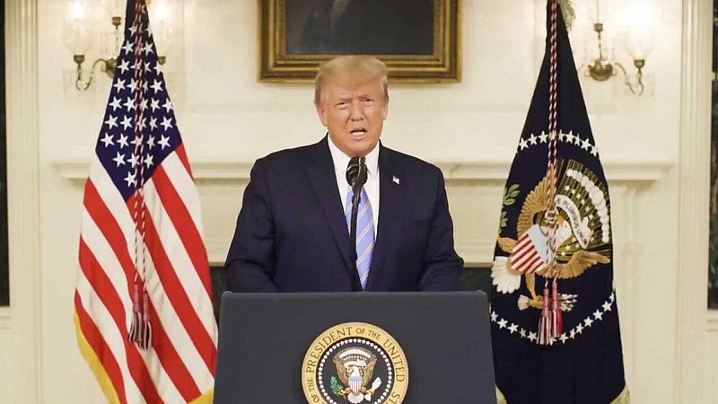 24 horas - Trump reconoce por primera vez su derrota en las elecciones y dice sentirse indignado por el asalto al Capitolio - Escuchar ahira