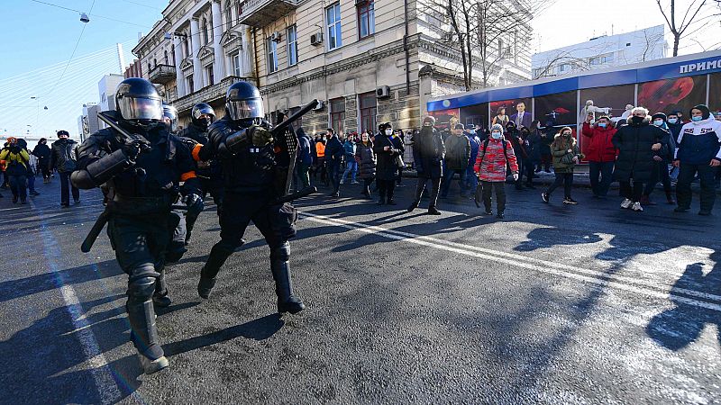 Boletines RNE - Manifestaciones en Rusia contra la detención del opositor ruso Navalny - Escuchar ahora