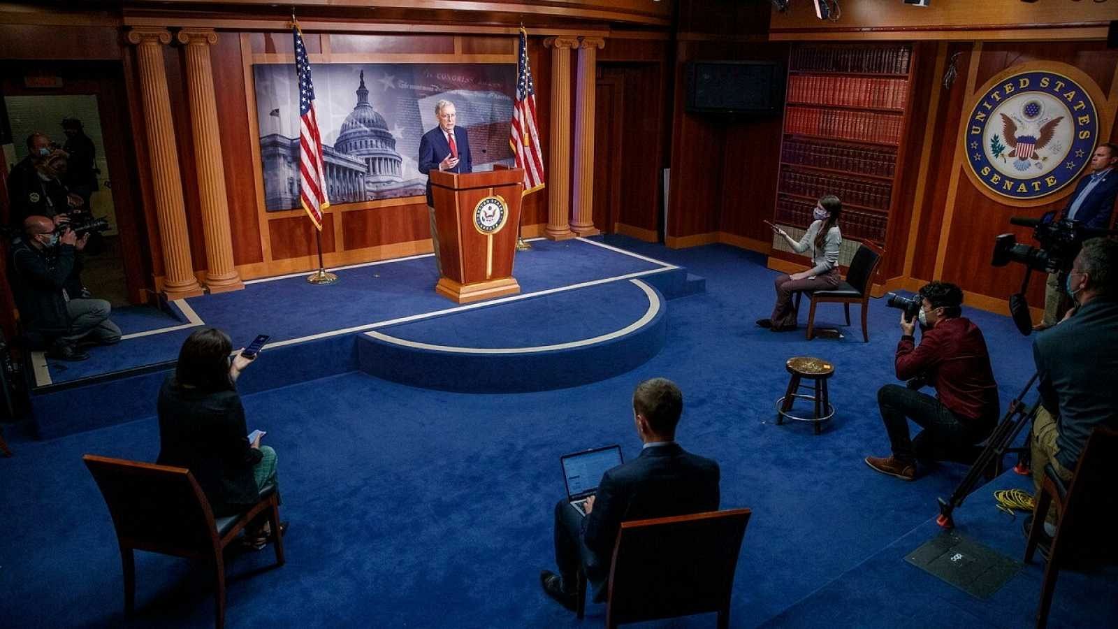 Boletines RNE - El Senado de EEUU aprueba 1,9 billones de dólares en ayudas 