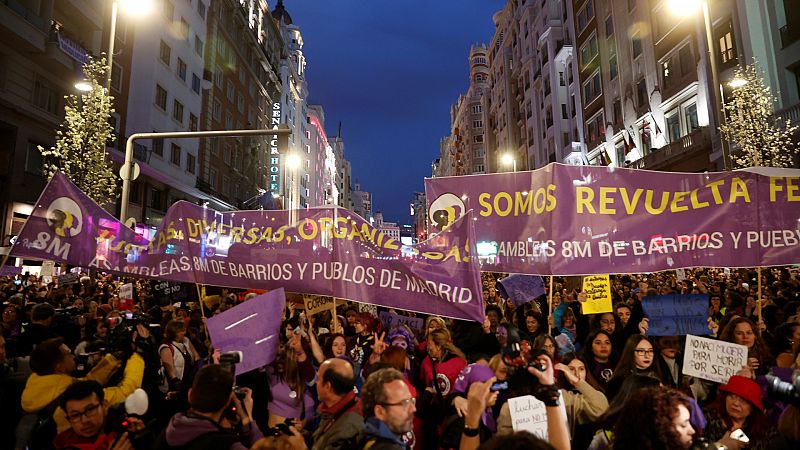 España a las 8 Fin de Semana - La Justicia mantiene la prohibición de las manifestaciones del 8M en Madrid - Escuchar ahora