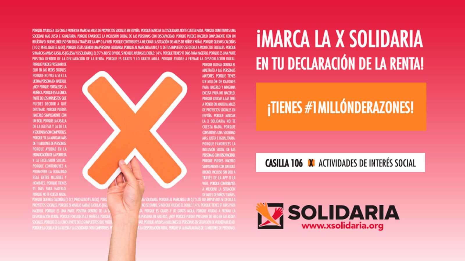  Las ONG de Acción Social confían en un nuevo récord de recaudación con la 'X Solidaria' - Escuchar ahora