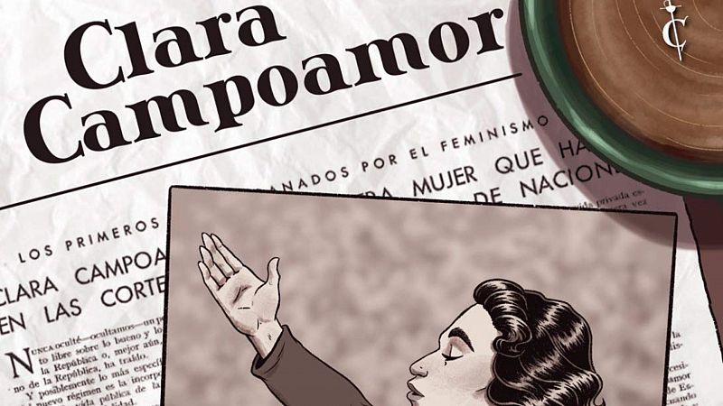 El gallo que no cesa - Ilustrando la vida de Clara Campoamor en un cómic - Escuchar ahora