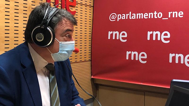 Parlamento - Radio 5 - Esteban (PNV) confía en que se prorrogue el estado de alarma más allá del 9 de mayo: "Estamos en una cuarta ola en ascenso con datos malos" - Escuchar ahora