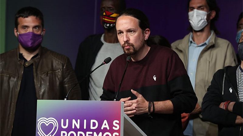 Especiales informativos RNE - Iglesias deja la política tras las elecciones en Madrid: "Ya no soy útil" - Escuchar ahora