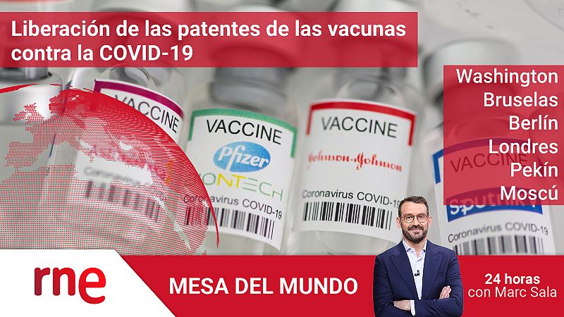 24 horas - Mesa del mundo: liberación de las patentes de las vacunas contra la COVID-19 - Escuchar ahora
