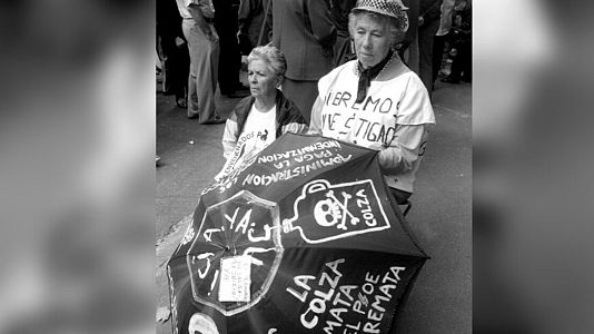  - Ambiente protestas afectados por el aceite de colza envenenado - 1 de enero de 1987 | Escuchar