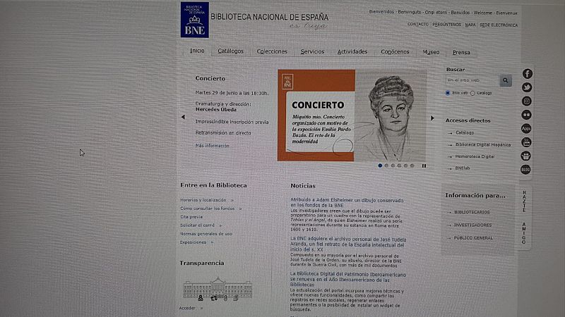 Biblioteca Nacional: Más que libros - Página web: bne.es - Escuchar ahora