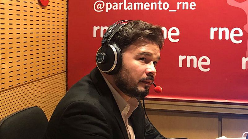 Parlamento RNE - Rufián: "El Gobierno se ha quedado sin el plan B de Ciudadanos y nuestro apoyo a los PGE no va a caer del cielo" - Escuchar ahora