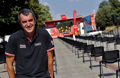 Javier Guillén reitera el interés de la Vuelta por Canarias: "La idea es cuatro finales de etapa en dos islas"