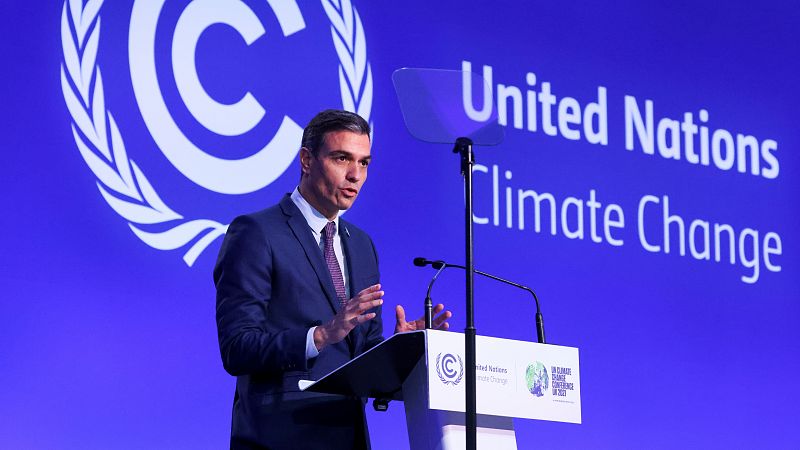 Boletines RNE - Snchez anuncia ms dinero para el fondo del clima y pide que la COP26 sea "un punto de inflexin" - Escuchar ahora