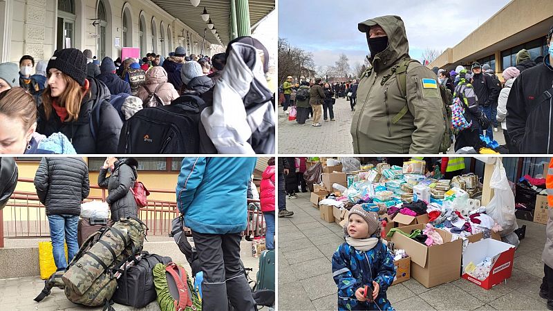 14 horas - RNE en la frontera | Muchos ucranianos regresan a su país: "Estoy dispuesto a luchar si hace falta" - Escuchar ahora