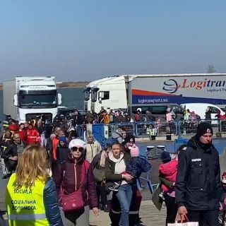 La frontera rumana, una puerta para camiones de mercancías