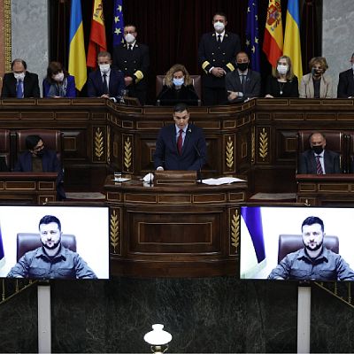 24 horas - Zelenski en el Congreso de los Diputados: \"Parece que estamos en abril de 1937 en Gernika\" - Escuchar ahora