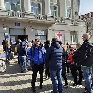 Ayuda humanitaria y psicológica para desplazados en Odesa