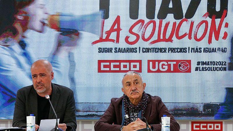 España a las 8 fin de semana - CCOO y UGT salen a la calle: "Es absolutamente necesario una cláusula de revisión salarial que garantice el poder adquisitivo" - Escuchar ahora