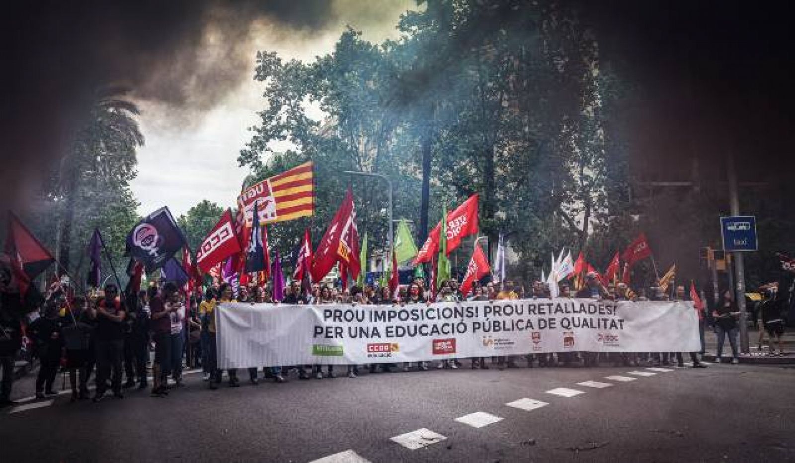 Sisè dia de vaga dels mestres amb menys assistència