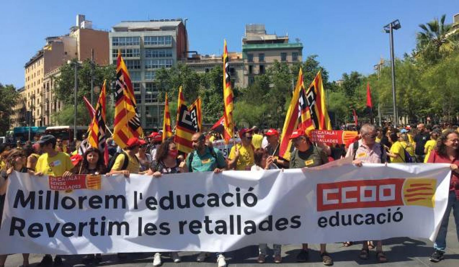 Última jornada de vaga educativa a la baixa