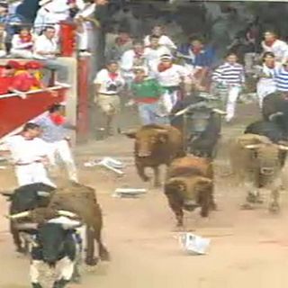 San Fermín 1995, 13 de julio, el encierro de M. Peter Tassio