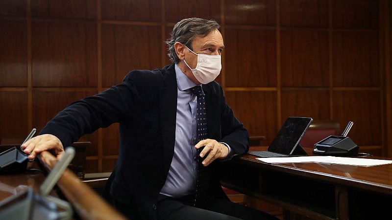 Parlamento RNE - Rafael Hernando, senador del PP: "No se equivocó el PP por dar protagonismo en el debate el asunto del terrorismo" - Escuchar ahora