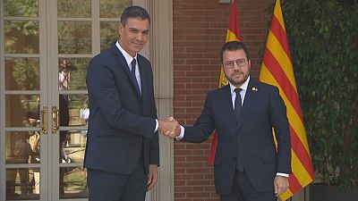 Aragonès i Sánchez acorden reprendre el diàleg