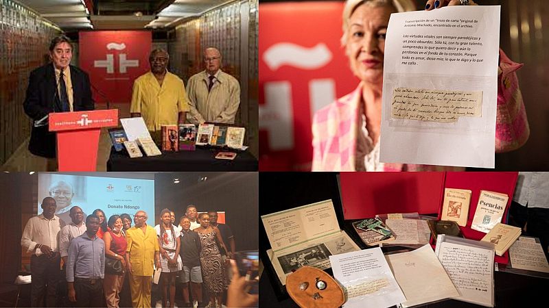 Donato NdongoBidyogo llega a la Caja de Las Letras