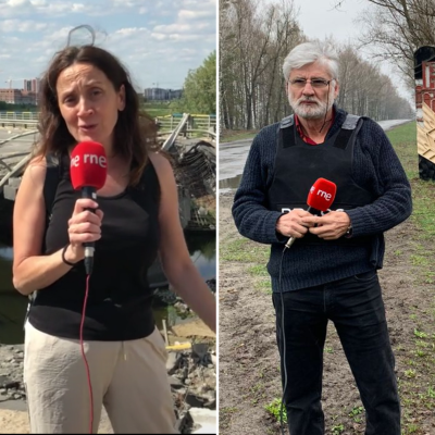 24 horas - Fran Sevilla y María Eulate: los ojos de RNE en Ucrania - Escuchar ahora