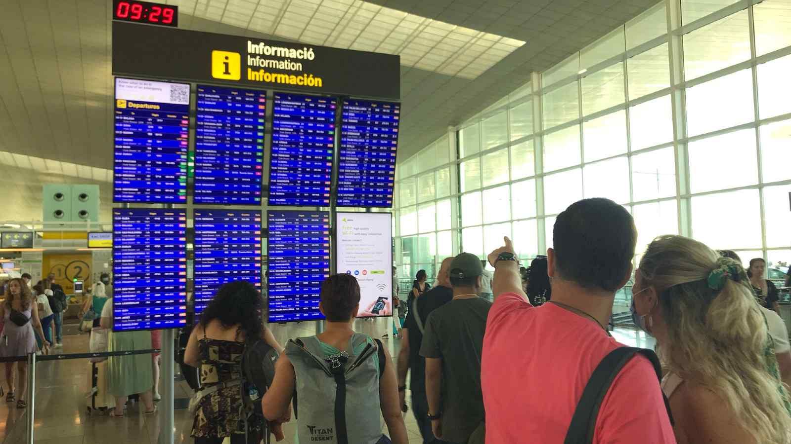 Jornada frenètica a l'aeroport del Prat