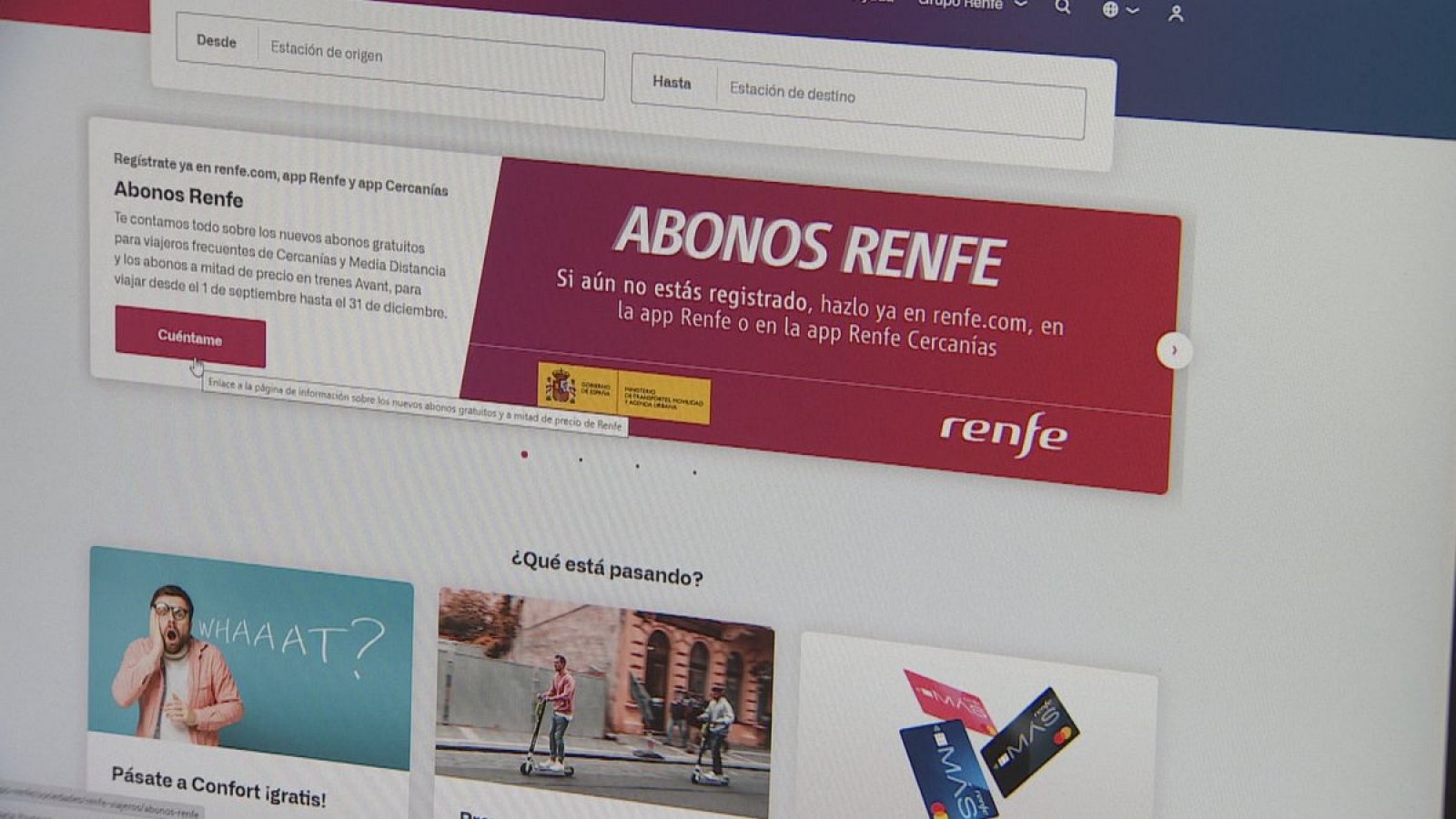 Es renoven els abonaments gratuïts de Renfe