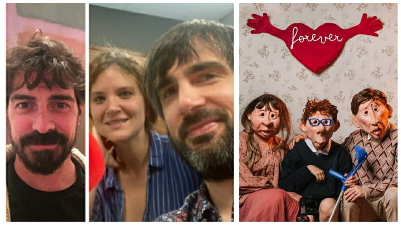 'Forever', de Kulunka Teatro: Iñaki Rikarte, Garbiñe Insausti y José Dault