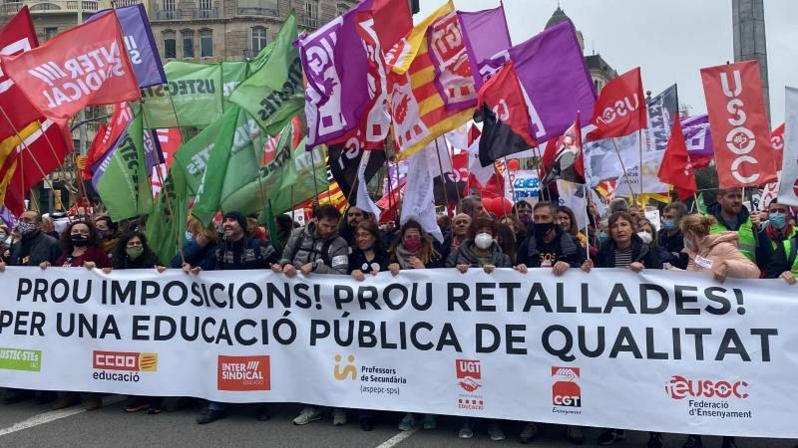 La Intersindical s'afegeix a la vaga d'estudiants del 25 i 26 de gener