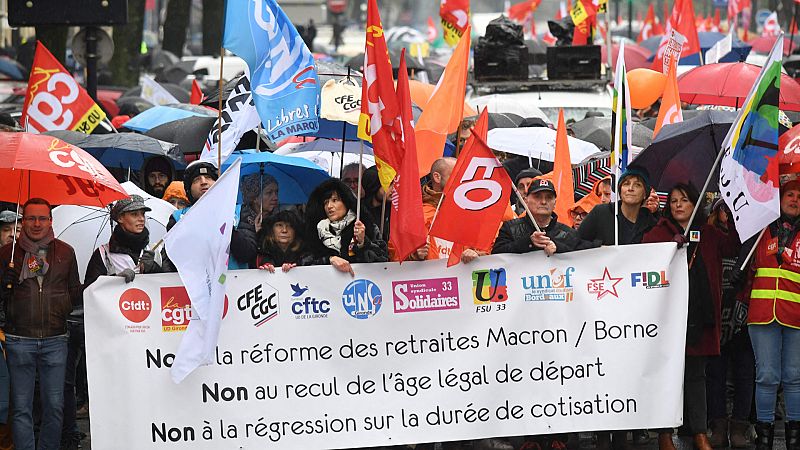 Cinco Continentes - Los franceses protestan contra la reforma de las pensiones - Escuchar ahora