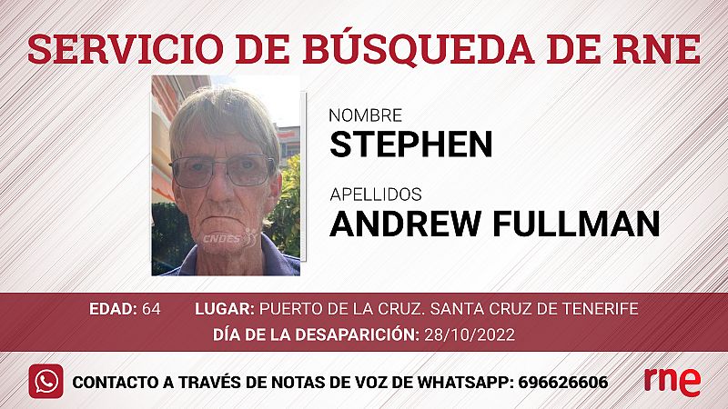 Stephen Andrew Fullman - desparecido en Puerto de la Cruz - Escuchar ahora