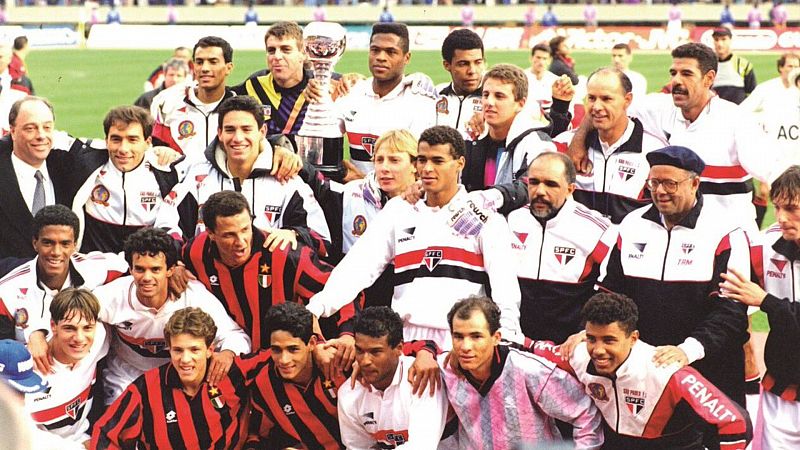 El Sao Paulo ganador de la Intercontinental de 1993 al Milan