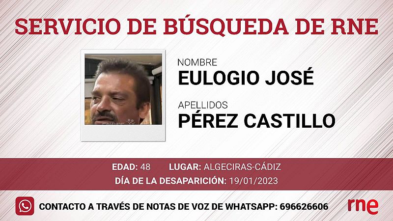 Servicio de Bsqueda_ Eulogio Jos Prez Castillo, desaparecido en Algeciras- Cdiz