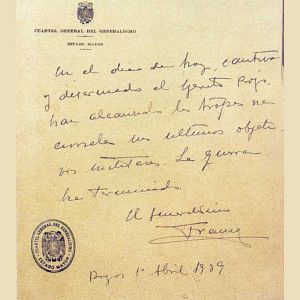 Joyas del archivo sonoro - Joyas del Archivo Sonoro - Último parte de la Guerra Civil española - Escuchar ahora