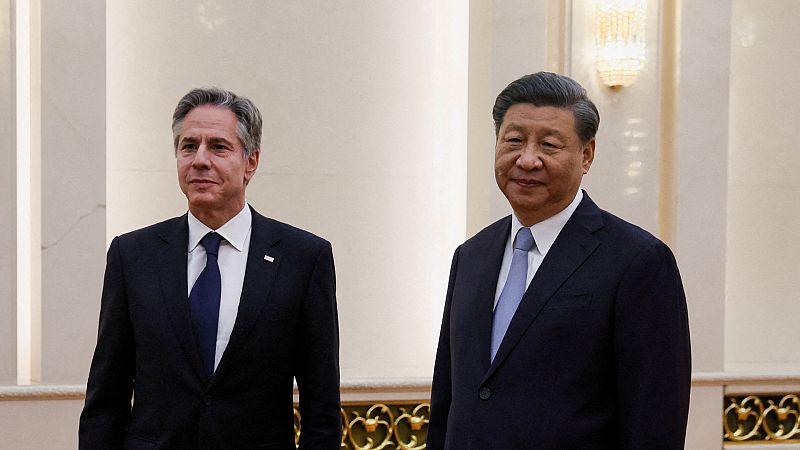 Cinco Continentes - Xi y Blinken rebajan tensiones en Pekín - Escuchar ahora
