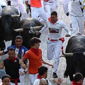 Sanfermines en RNE - Las Mañanas de RNE - Octavo encierro de los Sanfermines 2023 - Escuchar ahora