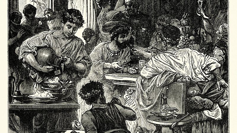 Preguntas a la historia - ¿Qué fases se pueden distinguir en el desarrollo del banquete romano? - 22/08/23 - Escuchar ahora