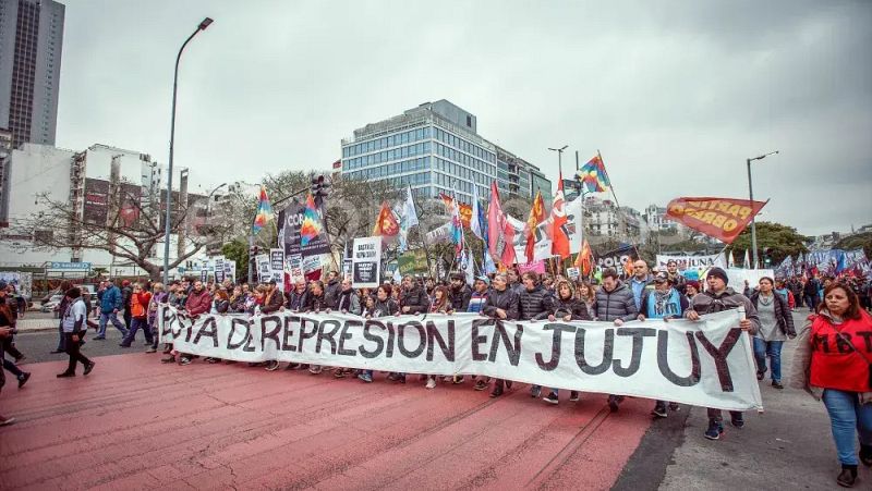 Protestas contra la reforma constitucional en Jujuy