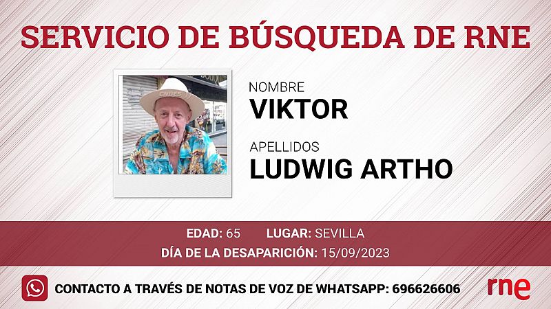 Servicio de bsqueda - Viktor Ludwig Artho, desaparecido en Sevilla - escuchar ahora