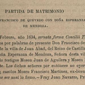 Efemérides - Efemérides - La increíble boda de Quevedo - 26/02/10 - Efemérides | Escuchar