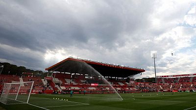 Dispositiu de màxima seguretat a Girona pel partit de Champions contra el Feyenoord | Joan Sisquella