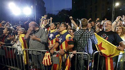 R-5 Actualidad- Elecciones catalanas 2015 - Junqueras, Mas y Romeva: