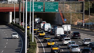 Marxa multitudinària de taxistes per les Rondes de Barcelona | Ferran Cuixart