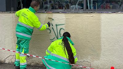 Ofensiva de l'Ajuntament de Barcelona per acabar amb els grafitis - MAITE BOADA