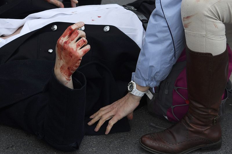Imágenes del atentado terrorista en Londres