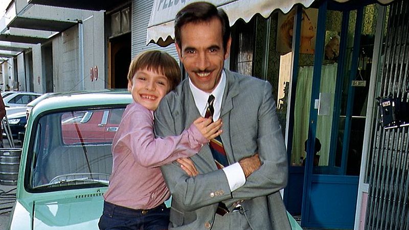Antonio Alcántara con su hijo Carlitos
