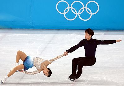 China compite en la final de patinaje artstico por parejas de Pekn 2022