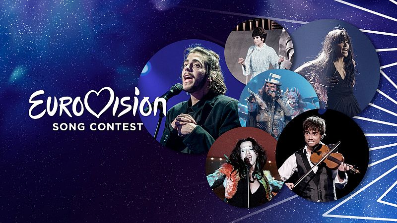 Salvador Sobral, Loreen, Dana International, Salomé, Lordi y Alexander Rybak, ganadores de Eurovisión